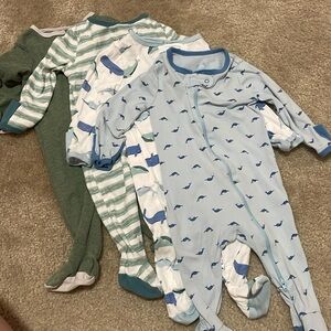 Cloud Island size 3 to 6 month four pack of sleepers